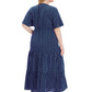 Plus Size Polka Dot V-Neck Boho Maxi Dress