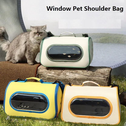 Portable & Ventilated Pet Carrier – Lightweight, Foldable Travel Bag for Cats & Small Dogs Dealprice.co.uk