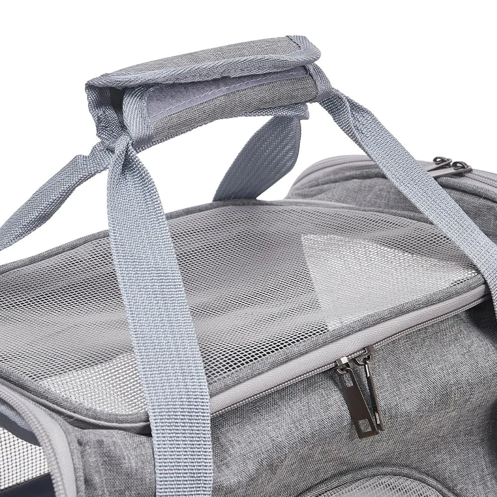 Pet Travel Carrier – Oxford Cloth Portable Tote for Cats & Small Dogs