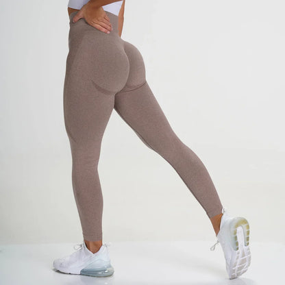 Seamless High-Waist Sports Leggings – Push-Up Fitness & Yoga Pants