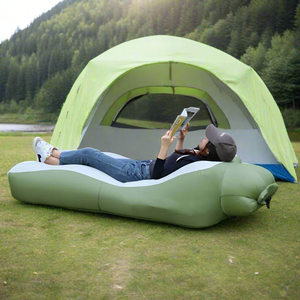 Outdoor Inflatable Sofa Bed – Portable Air Mattress for Camping, Beach & Travel Dealprice.co.uk