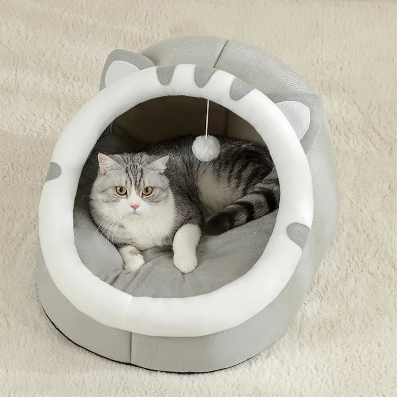 Super Cat Bed - Warm & Cozy Cave for Cats & Small Dogs Dealprice.co.uk