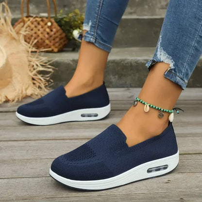Women's Trainers Slip On Air Cushion Arch Support Memory Foam Walking Sneakers