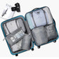 7PCS Travel Organizer Set – Packing Cubes for Clothes, Shoes & Luggage