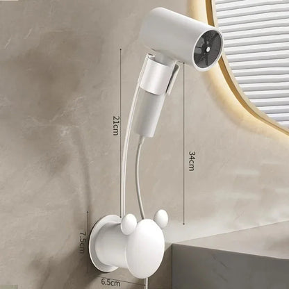 Wall-Mounted Adjustable Hair Dryer Holder – Hands-Free Styling Dealprice.co.uk