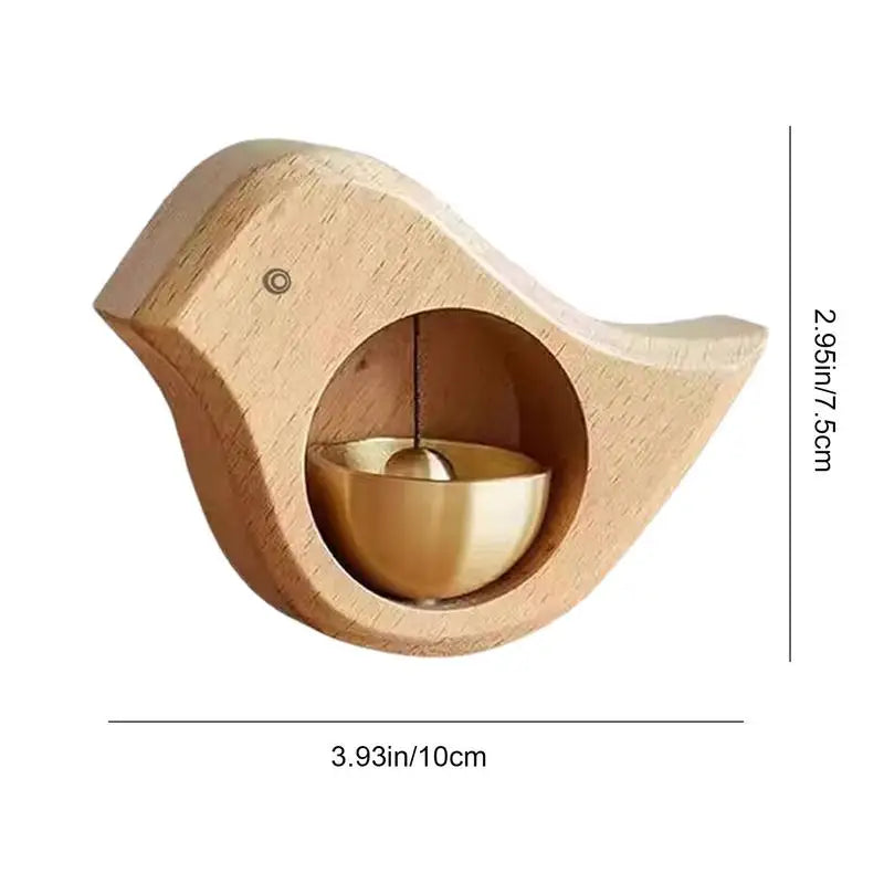 Magnetic Wooden Bird Doorbell Chime – Elegant Wind Chime for Home Dealprice.co.uk