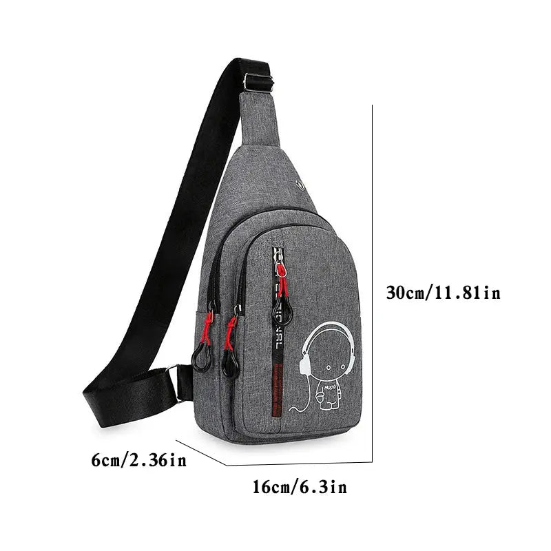 Men's Chest Bag – Stylish & Lightweight Crossbody for Travel Dealprice.co.uk
