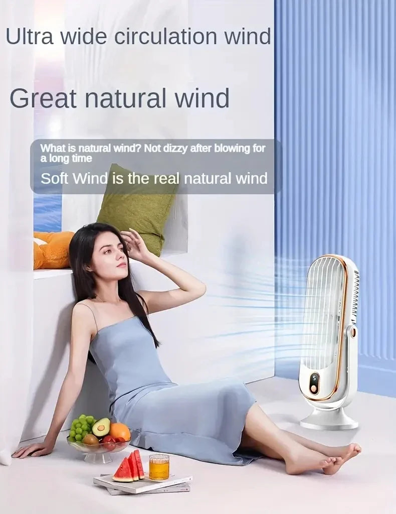 Portable Dual Motor Air Cooler – 5-Speed Surround Air Blower with USB Charging Dealprice.co.uk