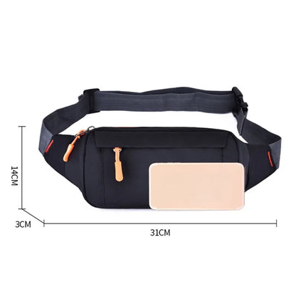 Men’s Waterproof Sports Crossbody Waist Bag – Oxford Outdoor Fanny Pack