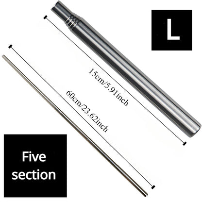 Stainless Steel Retractable Fire Pipe – Outdoor Camping Fire Blower Tool Dealprice.co.uk