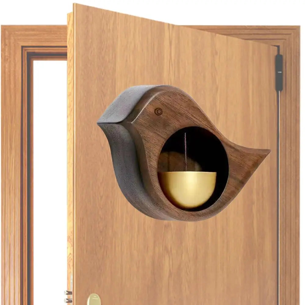Magnetic Wooden Bird Doorbell Chime – Elegant Wind Chime for Home Dealprice.co.uk