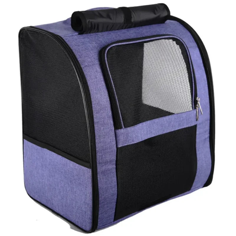 Large Space Breathable Pet Backpack – Foldable Travel Carrier for Cats & Small Dogs Dealprice.co.uk