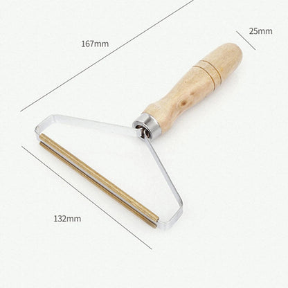 Portable Wooden Lint Remover – Manual Pet Hair & Fabric Shaver Brush Dealprice.co.uk
