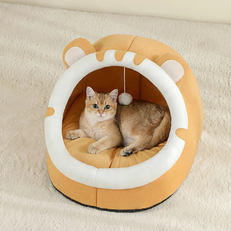 Super Cat Bed - Warm & Cozy Cave for Cats & Small Dogs Dealprice.co.uk