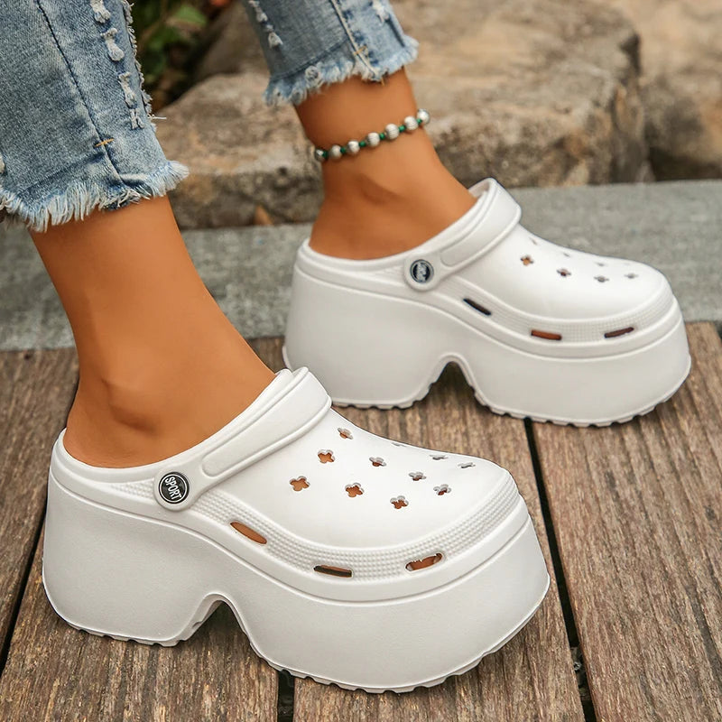 Women's Platform Clogs Slip On Slides – Summer Shoes Beach Sandals