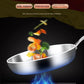 Premium 316 Stainless Steel Frying Pan Wok – Non-Stick, Uncoated, 7-Ply Skillet