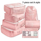 7PCS Travel Organizer Set – Packing Cubes for Clothes, Shoes & Luggage