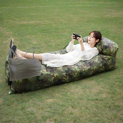 Portable Inflatable Air Sofa Bed – Waterproof & Lightweight Lounger for Beach, Camping & Outdoor Relaxation Dealprice.co.uk