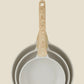 Medical Stone Ceramic Cookware for Gas & Induction - Non-Stick Wok Frying Pan