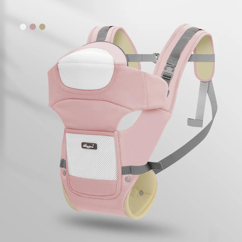 Portable Lightweight Outdoor Baby Carrier Wrap – Breathable, Durable, Solid Colour