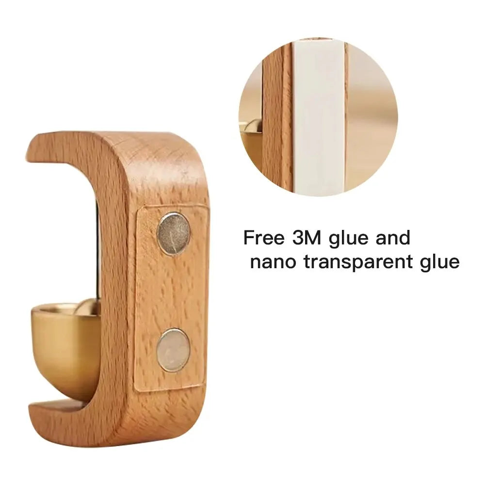 Dopamine Magnetic Wind Bell – Wooden & Copper Door Chime for Home Dealprice.co.uk