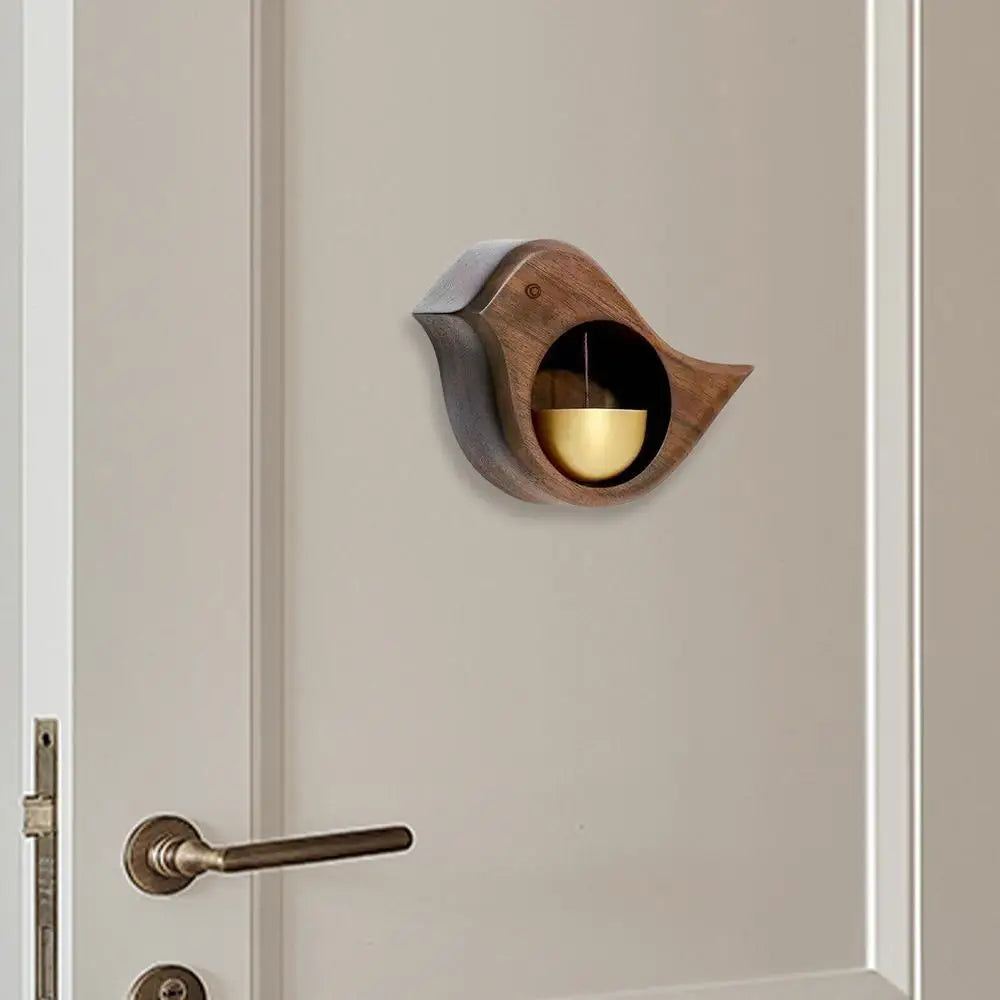 Magnetic Wooden Bird Doorbell Chime – Elegant Wind Chime for Home Dealprice.co.uk