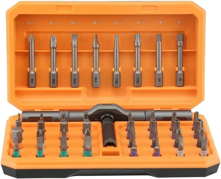 42-in-1 Ratchet Magnetic Screwdriver Kit – Ultra-Light Aluminium Alloy