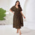 Plus Size Boho Floral Maxi Dress with Pockets