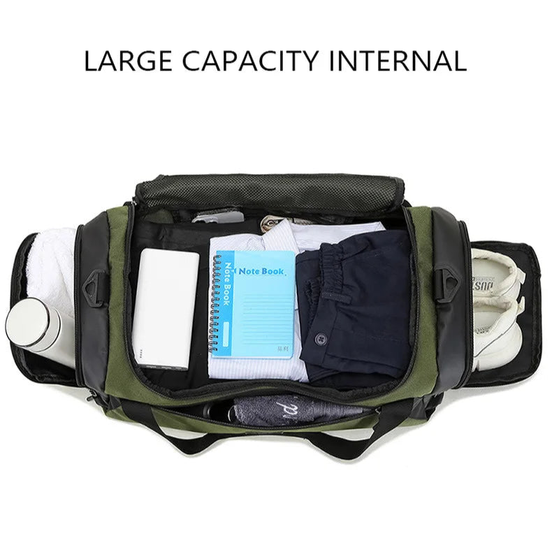 Gym Bag Dry Wet Separate Duffel Bag with Shoe Compartment