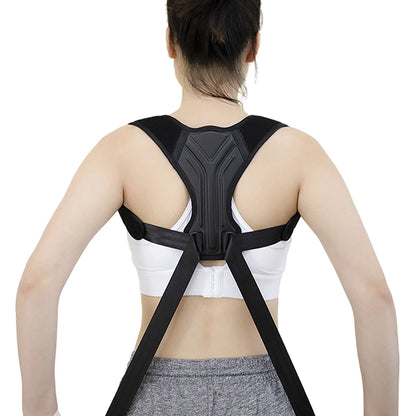 Adjustable Back & Shoulder Support Strap Breathable Triple-Layer Comfort