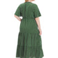 Plus Size Polka Dot V-Neck Boho Maxi Dress