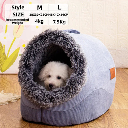 Portable Plush Pet House – Cozy Cave for Cats & Small Dogs Dealprice.co.uk