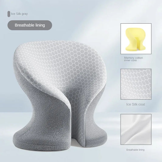 U-Shape Memory Foam Nap Pillow for Desk – Office & Student Siesta Cushion