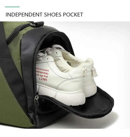 Gym Bag Dry Wet Separate Duffel Bag with Shoe Compartment