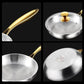 316 Stainless Steel Non-Stick  Frying Pan Wok- Pro-Grade Cooking with Zero Toxins