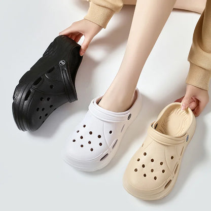 Women's Platform Non-Slip Garden Sandals – Summer Hollow Out EVA Clogs