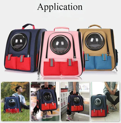 Foldable Astronaut Pet Carrier – Stylish Travel Bag for Cats & Small Dogs Dealprice.co.uk