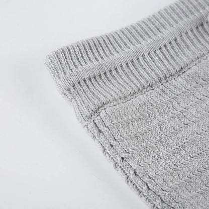 Knitted Maxi Skirt – High Street Woollen Straight Skirt (Autumn/Winter)