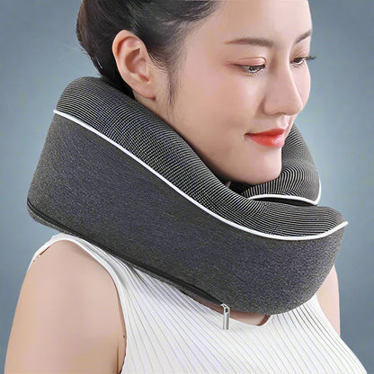 Memory Foam U-Shaped Travel Neck Pillow for Airplane, Car & Office