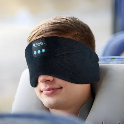 Sleep Headphones Bluetooth Eye Mask – Wireless Sleep Mask with 10+ Hrs Playtime