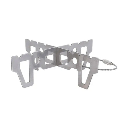Stainless Steel Ultralight Stove Cross Rack – Portable Burner Stand for Outdoor Cooking Dealprice.co.uk