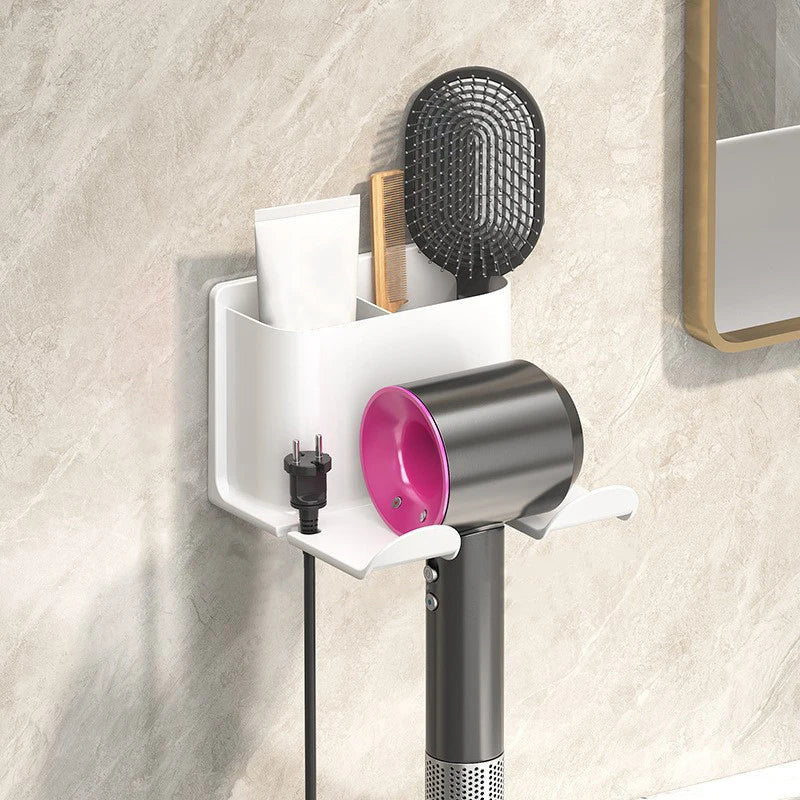 No-Drill Wall-Mounted Hair Dryer Holder – Hands-Free & Space-Saving Dealprice.co.uk