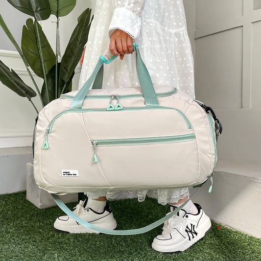 Women’s Large Oxford Travel Tote – Waterproof Gym & Weekend Shoulder Bag