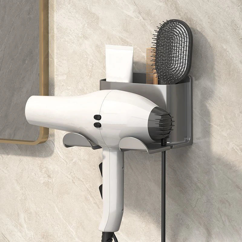 No-Drill Wall-Mounted Hair Dryer Holder – Hands-Free & Space-Saving Dealprice.co.uk
