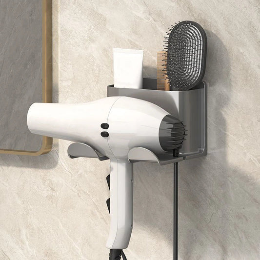 No-Drill Wall-Mounted Hair Dryer Holder – Hands-Free & Space-Saving Dealprice.co.uk