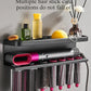 Wall-Mounted Hair Dryer & Styling Tool Organizer – Aluminium Rack Dealprice.co.uk