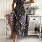 Plus Size Floral Maxi Dress for Women – V-Neck Ruffle Sleeve Summer Dress