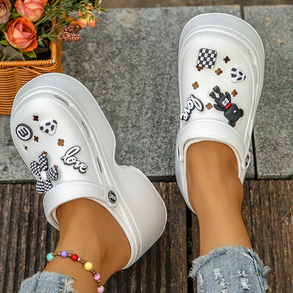 Women's Platform Clogs Slip On Slides – Summer Shoes Beach Sandals