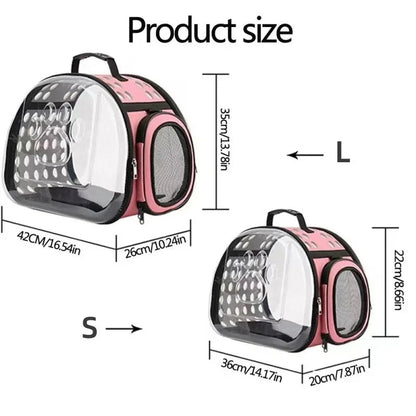 Transparent Pet Shoulder Crossbody Bag – Breathable Carrier for Cats & Small Dogs Dealprice.co.uk