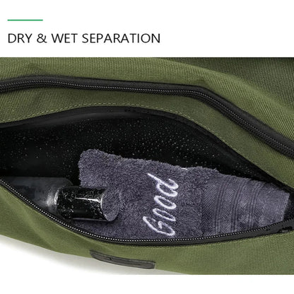 Gym Bag Dry Wet Separate Duffel Bag with Shoe Compartment